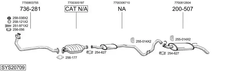 BOSAL SYS20709