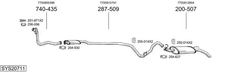 BOSAL SYS20711