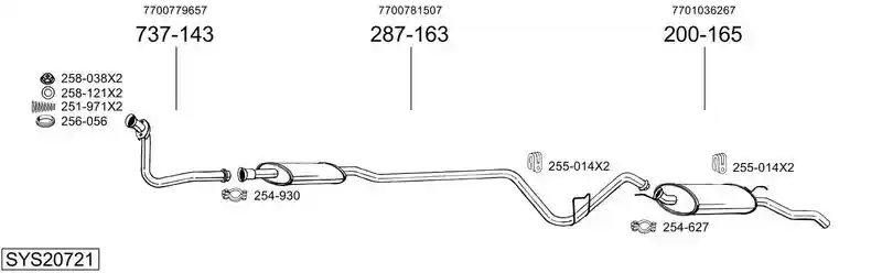 BOSAL SYS20721