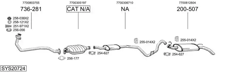 BOSAL SYS20724