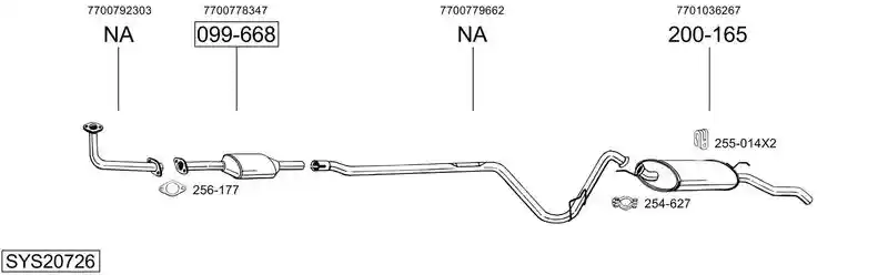 BOSAL SYS20726