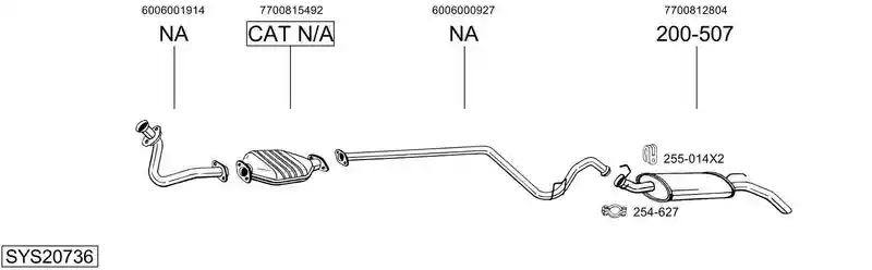 BOSAL SYS20736