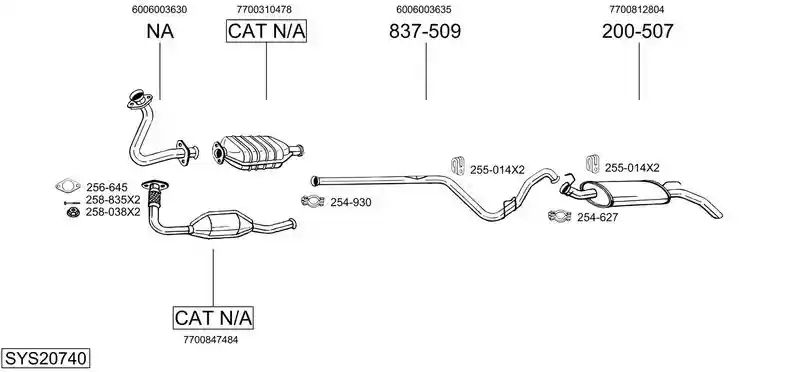 BOSAL SYS20740