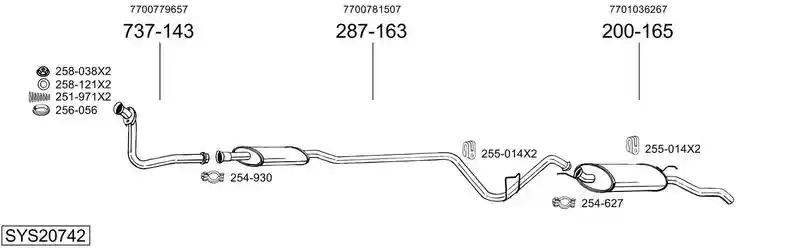 BOSAL SYS20742
