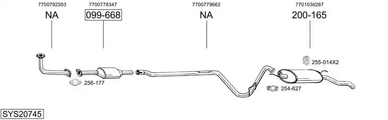 BOSAL SYS20745