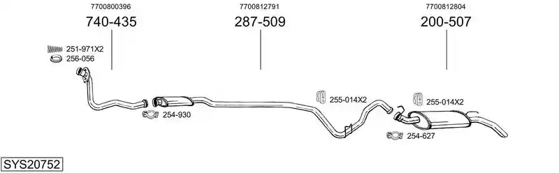 BOSAL SYS20752