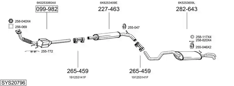 BOSAL SYS20796