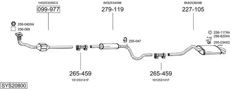 BOSAL SYS20800
