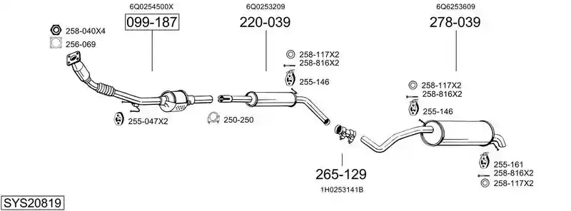 BOSAL SYS20819