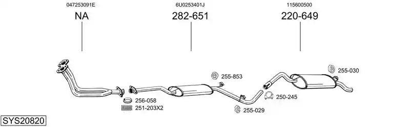 BOSAL SYS20820