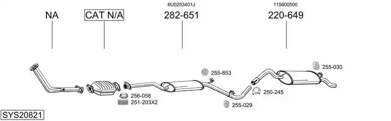 BOSAL SYS20821