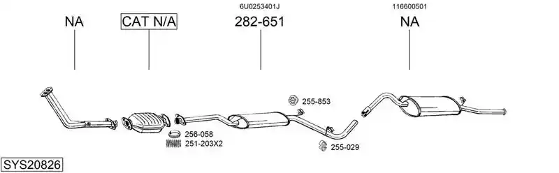 BOSAL SYS20826