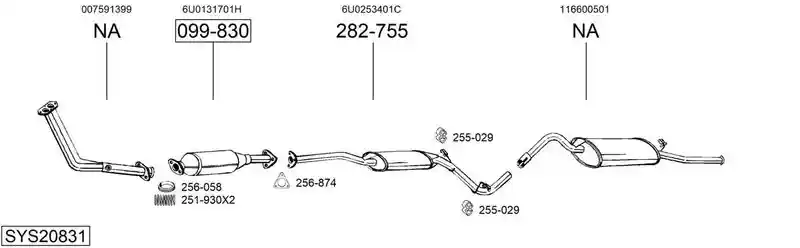 BOSAL SYS20831