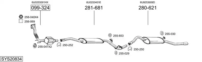 BOSAL SYS20834