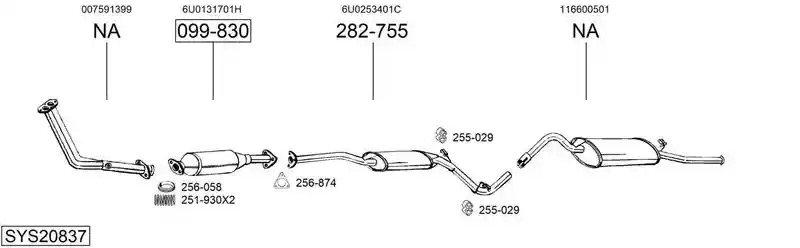BOSAL SYS20837