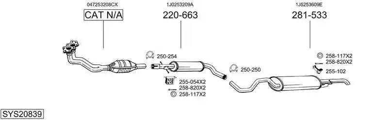 BOSAL SYS20839
