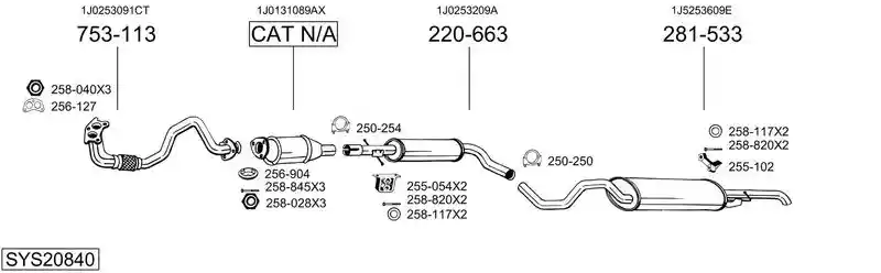 BOSAL SYS20840
