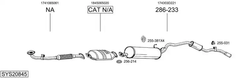 BOSAL SYS20845