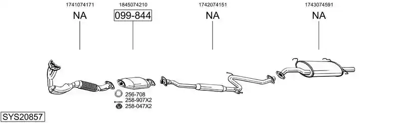 BOSAL SYS20857