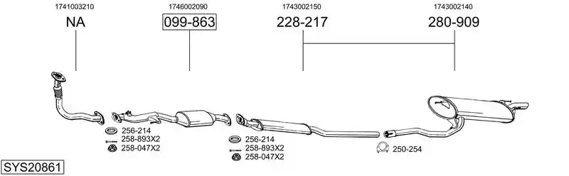 BOSAL SYS20861