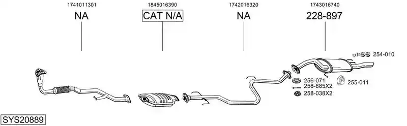 BOSAL SYS20889