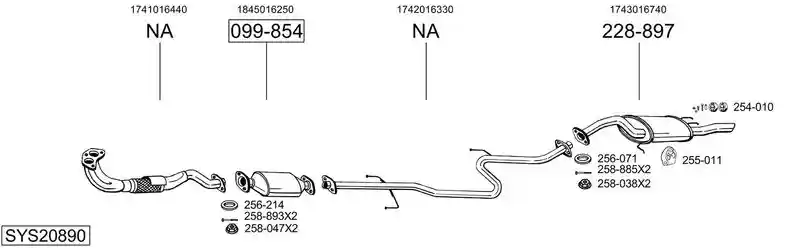 BOSAL SYS20890