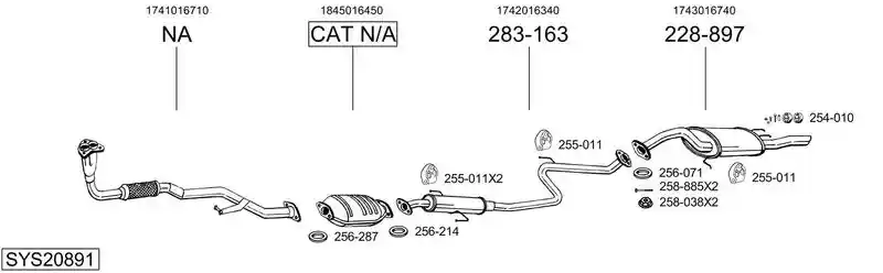 BOSAL SYS20891