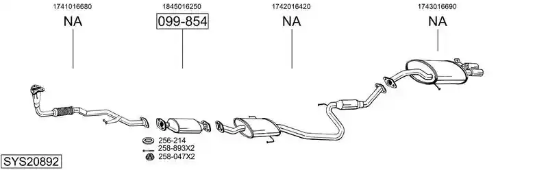 BOSAL SYS20892