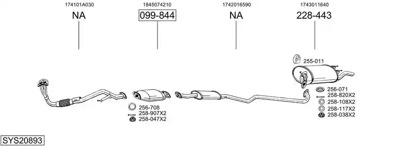 BOSAL SYS20893