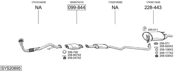 BOSAL SYS20895