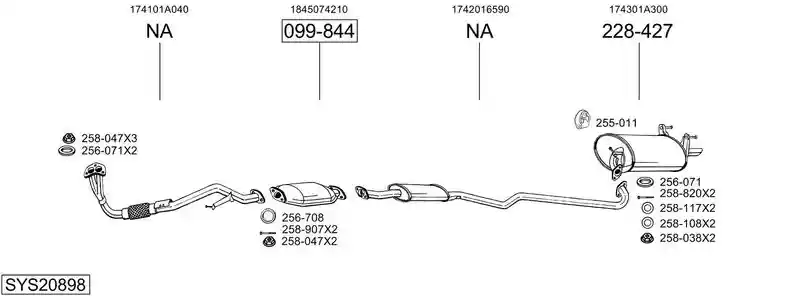 BOSAL SYS20898