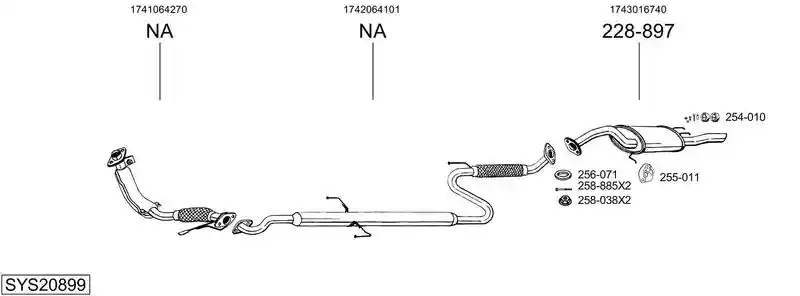 BOSAL SYS20899