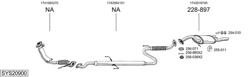 BOSAL SYS20900