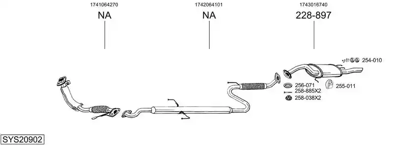 BOSAL SYS20902
