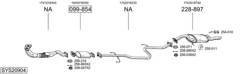 BOSAL SYS20904