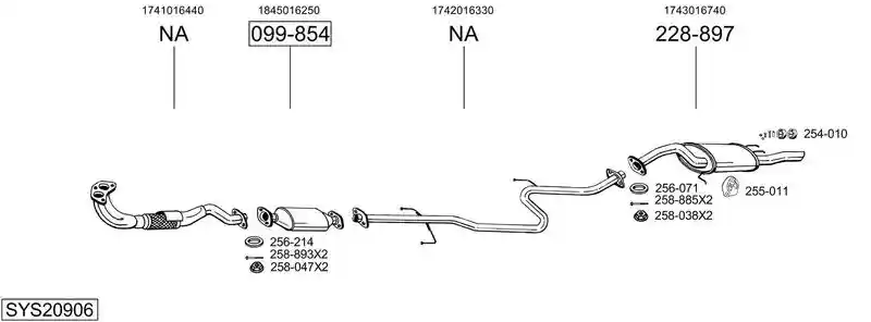 BOSAL SYS20906