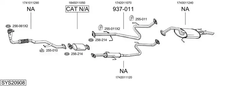 BOSAL SYS20908