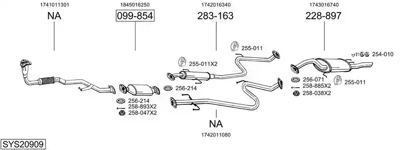 BOSAL SYS20909