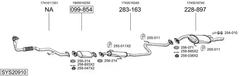 BOSAL SYS20910