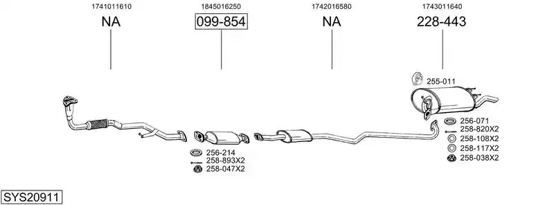 BOSAL SYS20911