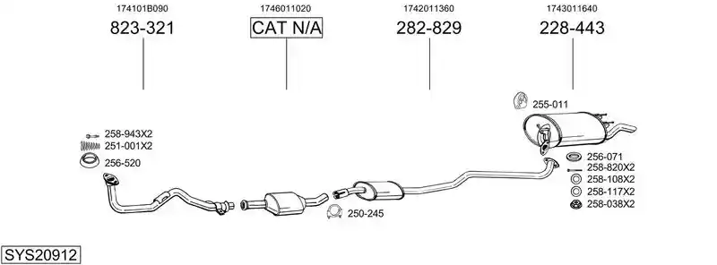 BOSAL SYS20912