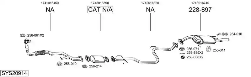 BOSAL SYS20914