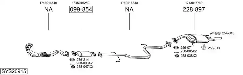 BOSAL SYS20915