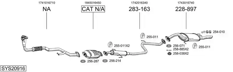BOSAL SYS20916