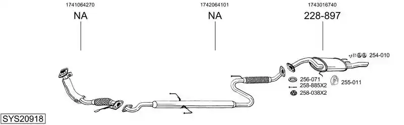 BOSAL SYS20918