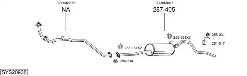 BOSAL SYS20938