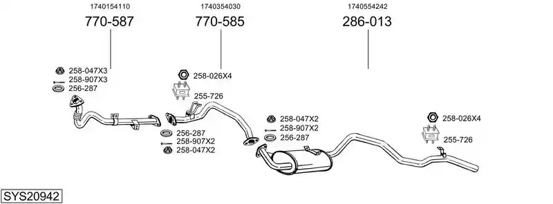 BOSAL SYS20942