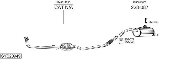 BOSAL SYS20949
