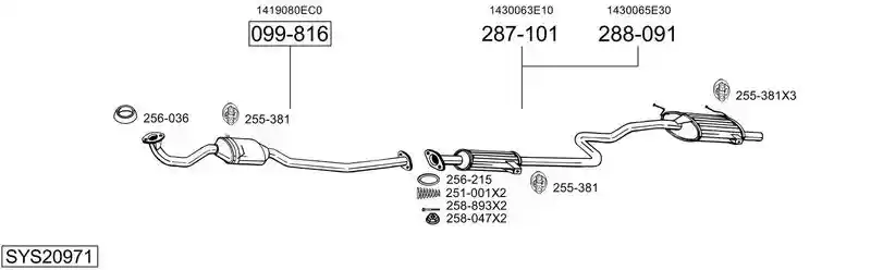 BOSAL SYS20971