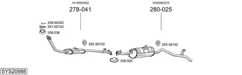 BOSAL SYS20988